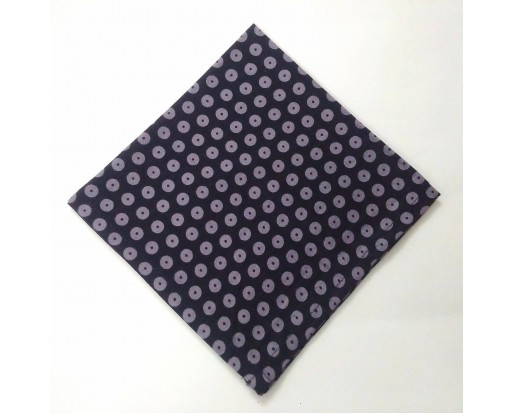 Black - 10" POLKA DOT Unisex Men Women Pocket Square Handkerchief Hanky - 100% Cotton